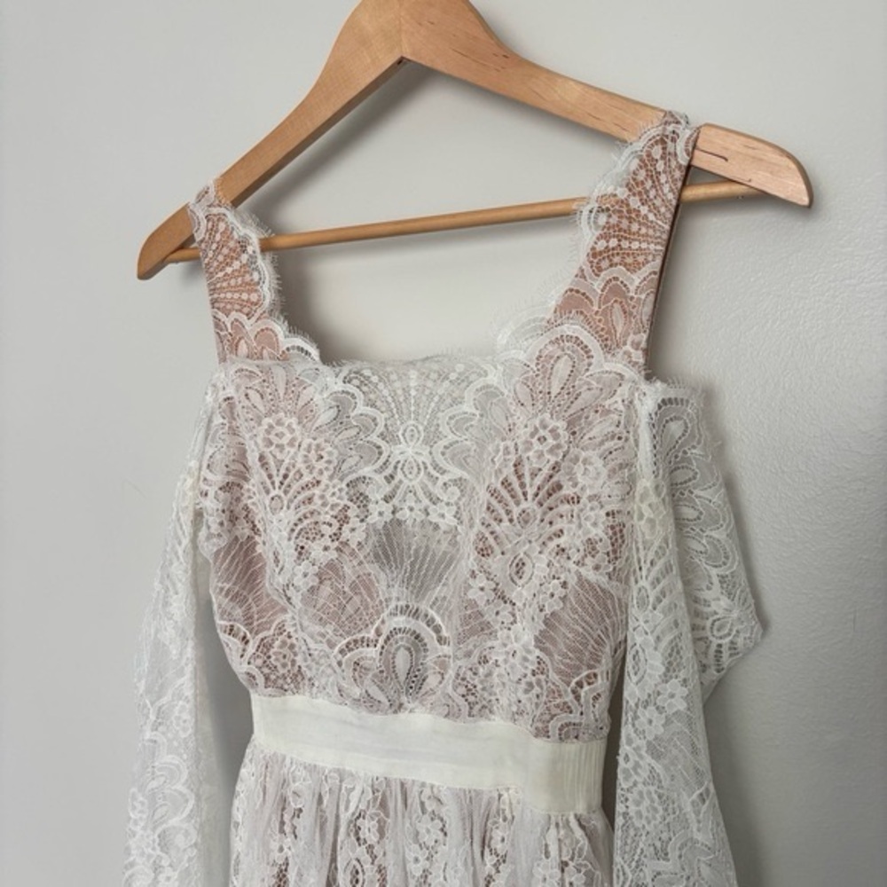 Majorelle Revolve Courtney Lace Mini Dress in White / Bridal / Bachelorette